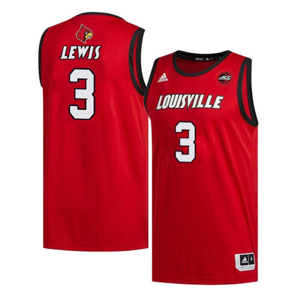 Trey Lewis Louisville Cardinals 3 Jersey