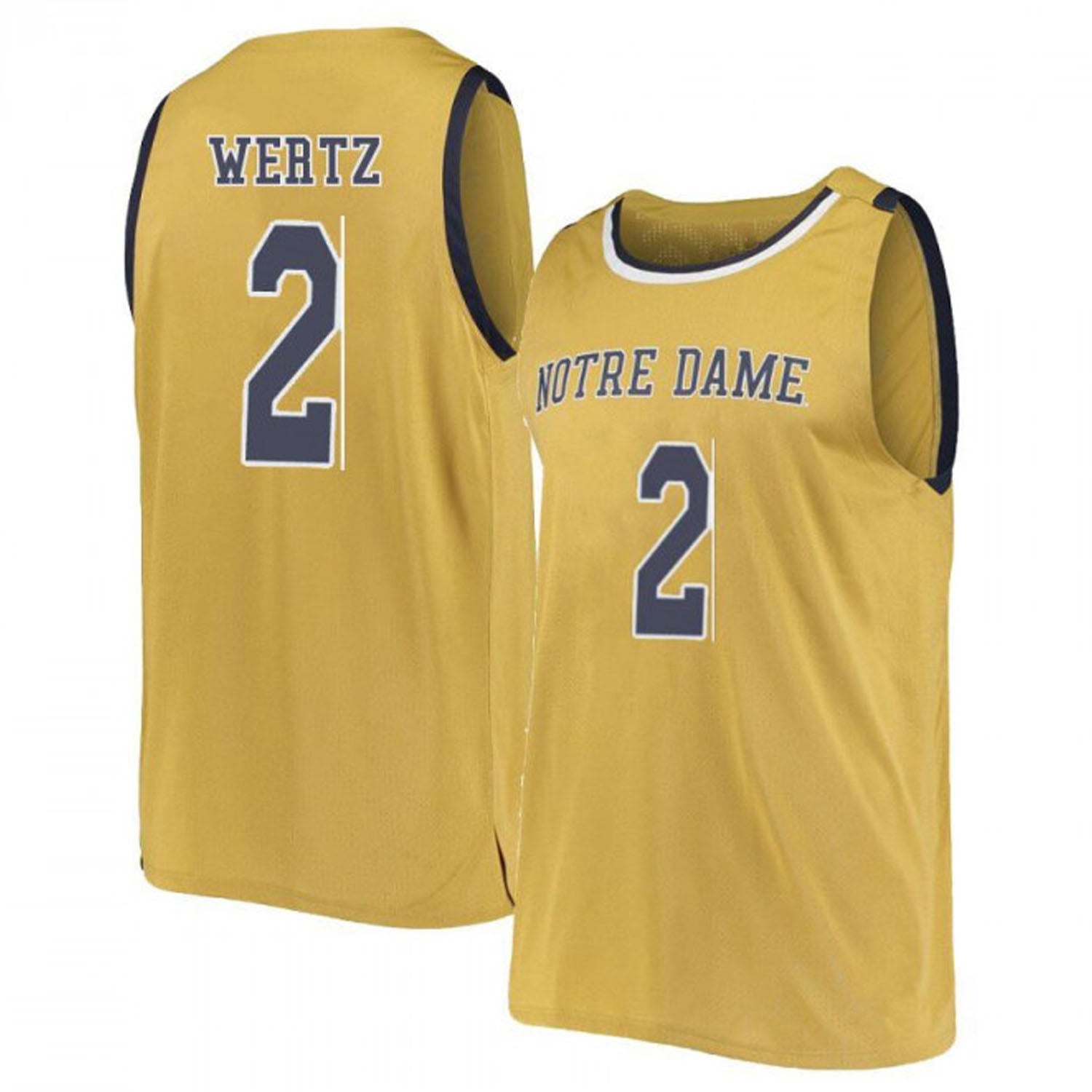 Trey Wertz Notre Dame Fighting Irish 2 Jersey