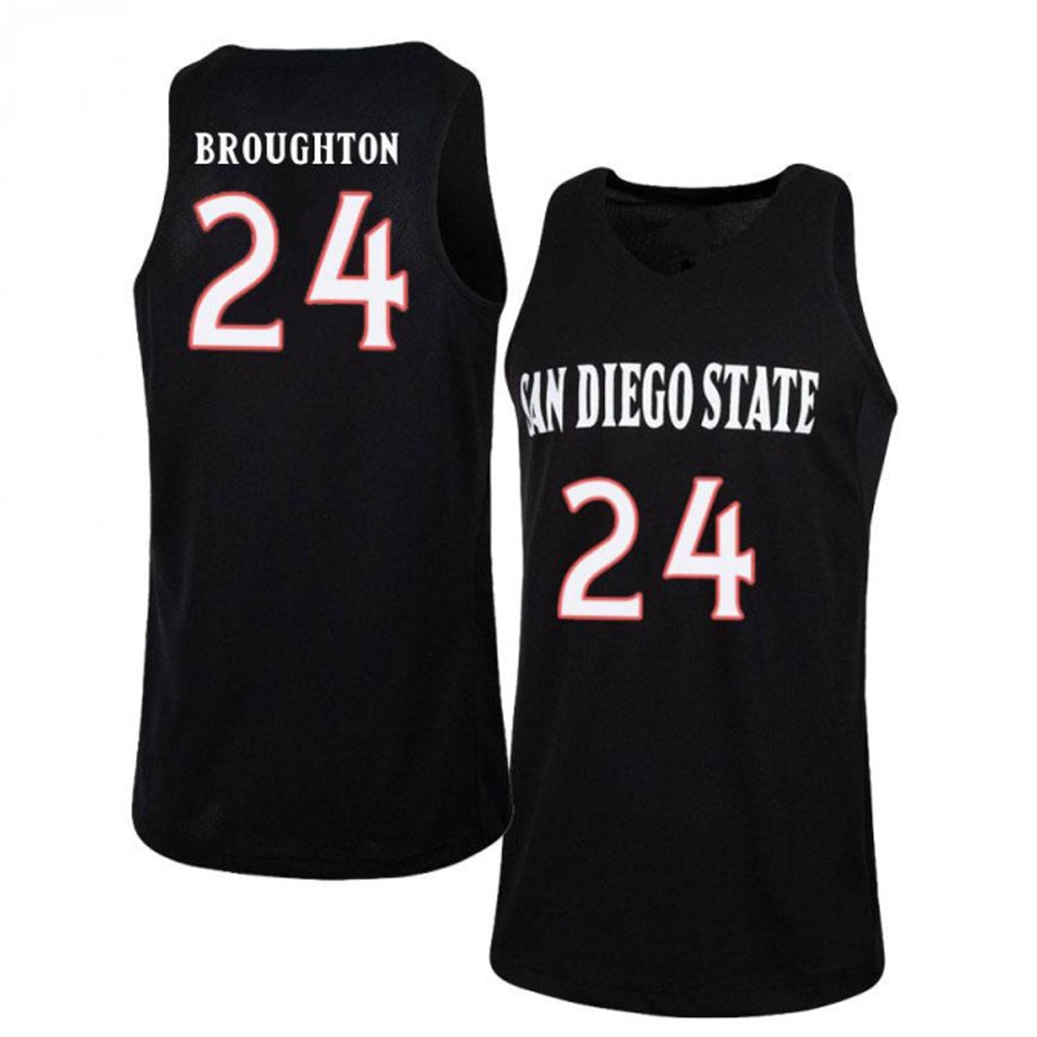 Tyler Broughton San Diego State Aztecs 24 Jersey