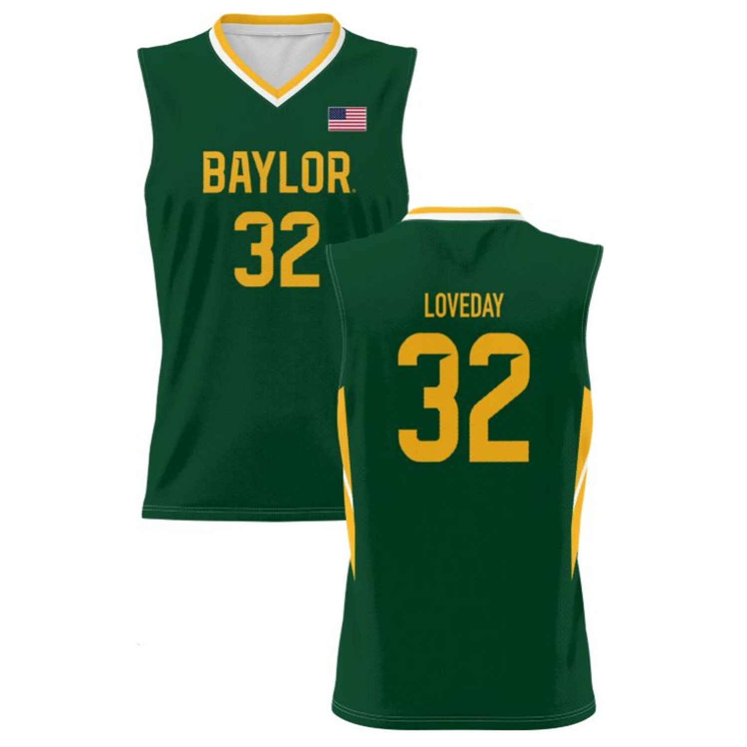 Zach Loveday Baylor Bears 32 Jersey
