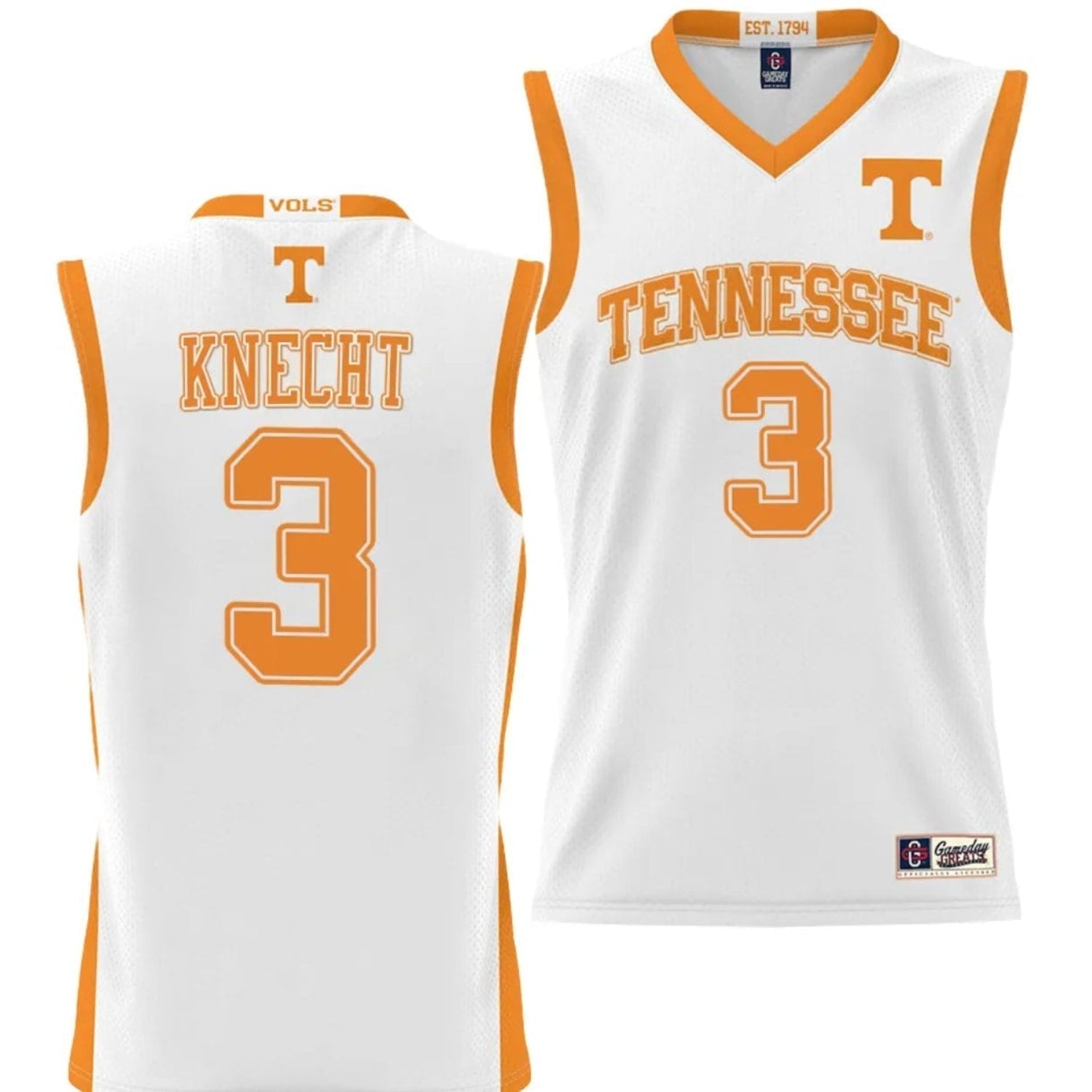 Dalton Knecht Tennessee Volunteers 3 Jersey