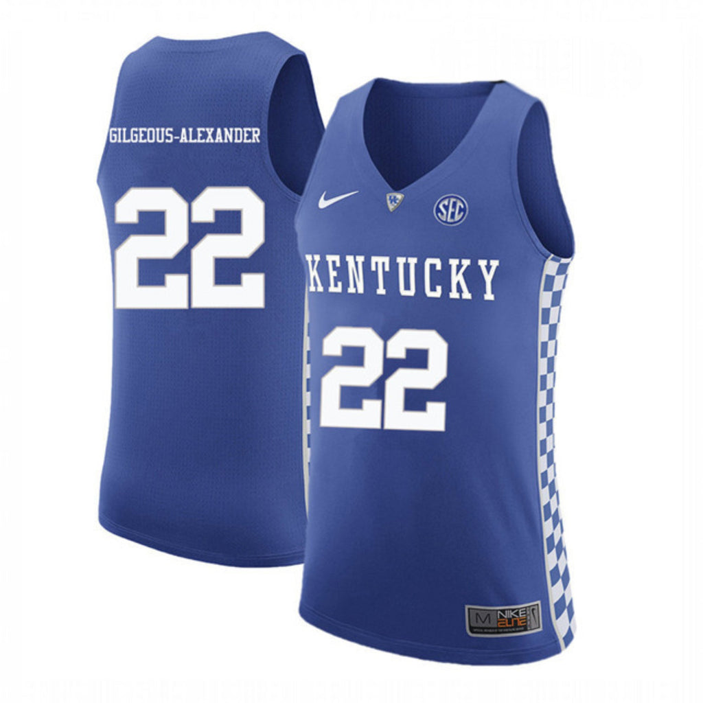Shai Gilgeous-Alexander Kentucky Wildcats 22 Jersey