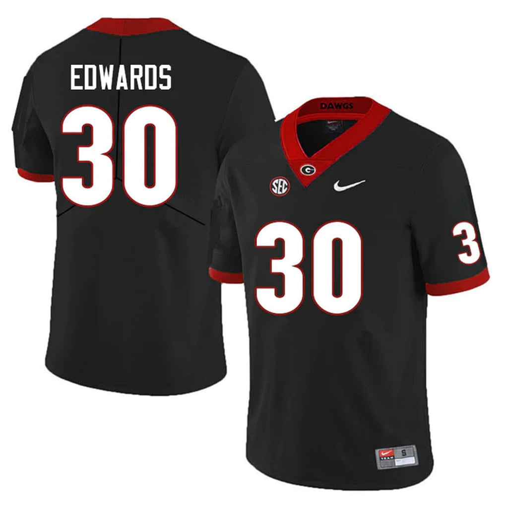 Daijun Edwards Georgia Bulldogs 30 Jersey