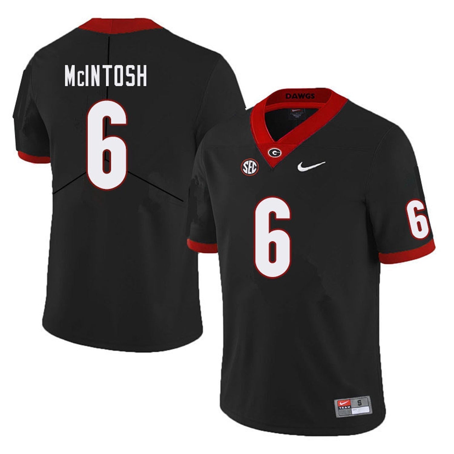 Kenny McIntosh Georgia Bulldogs 6 Jersey