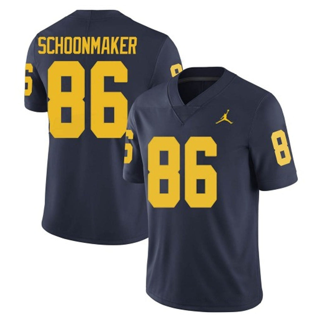 Luke Schoonmaker Michigan Wolverines 86 Jersey