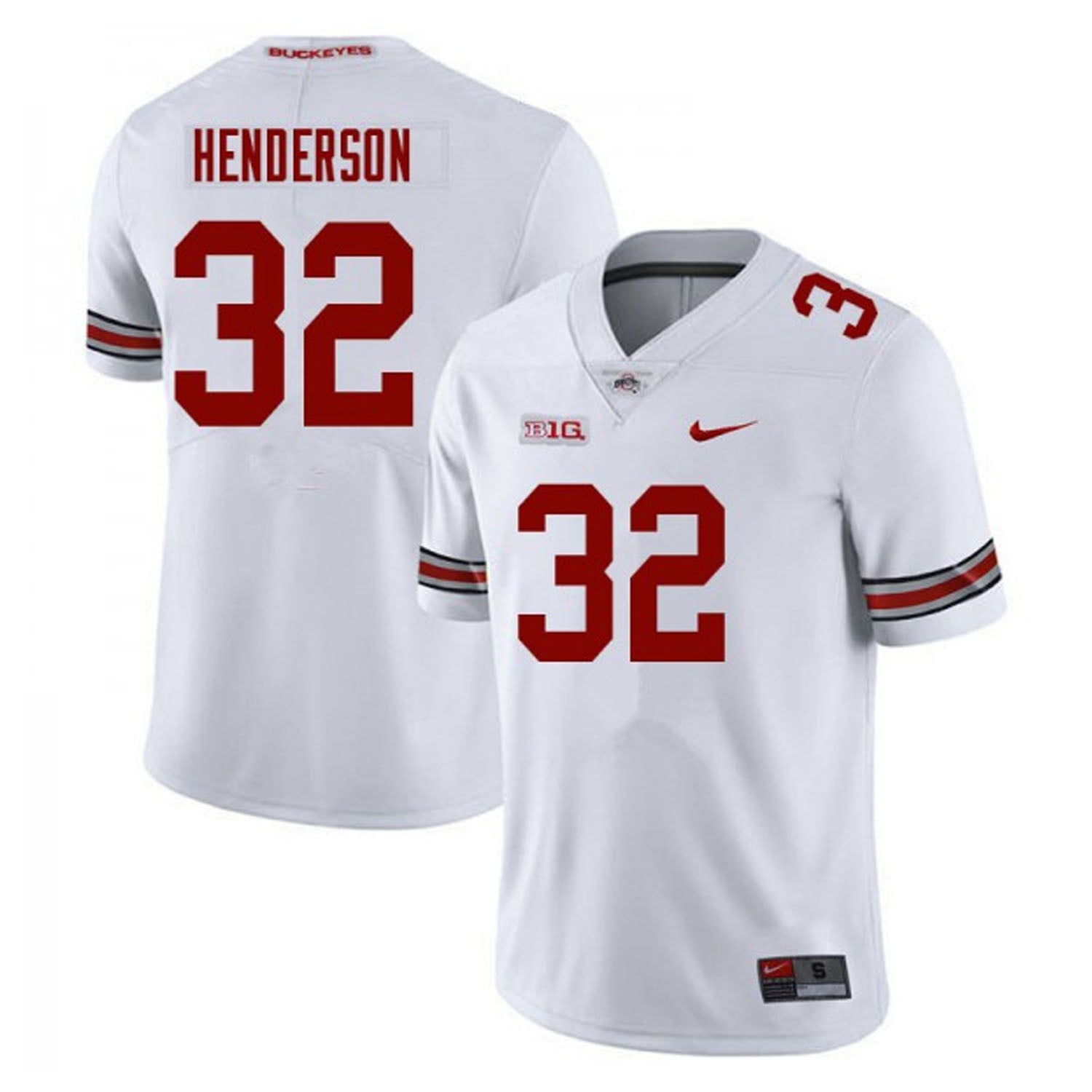 TreVeyon Henderson Ohio State Buckeyes 32 Jersey