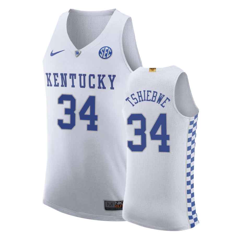 Oscar Tshiebwe Kentucky Wildcats 34 Jersey