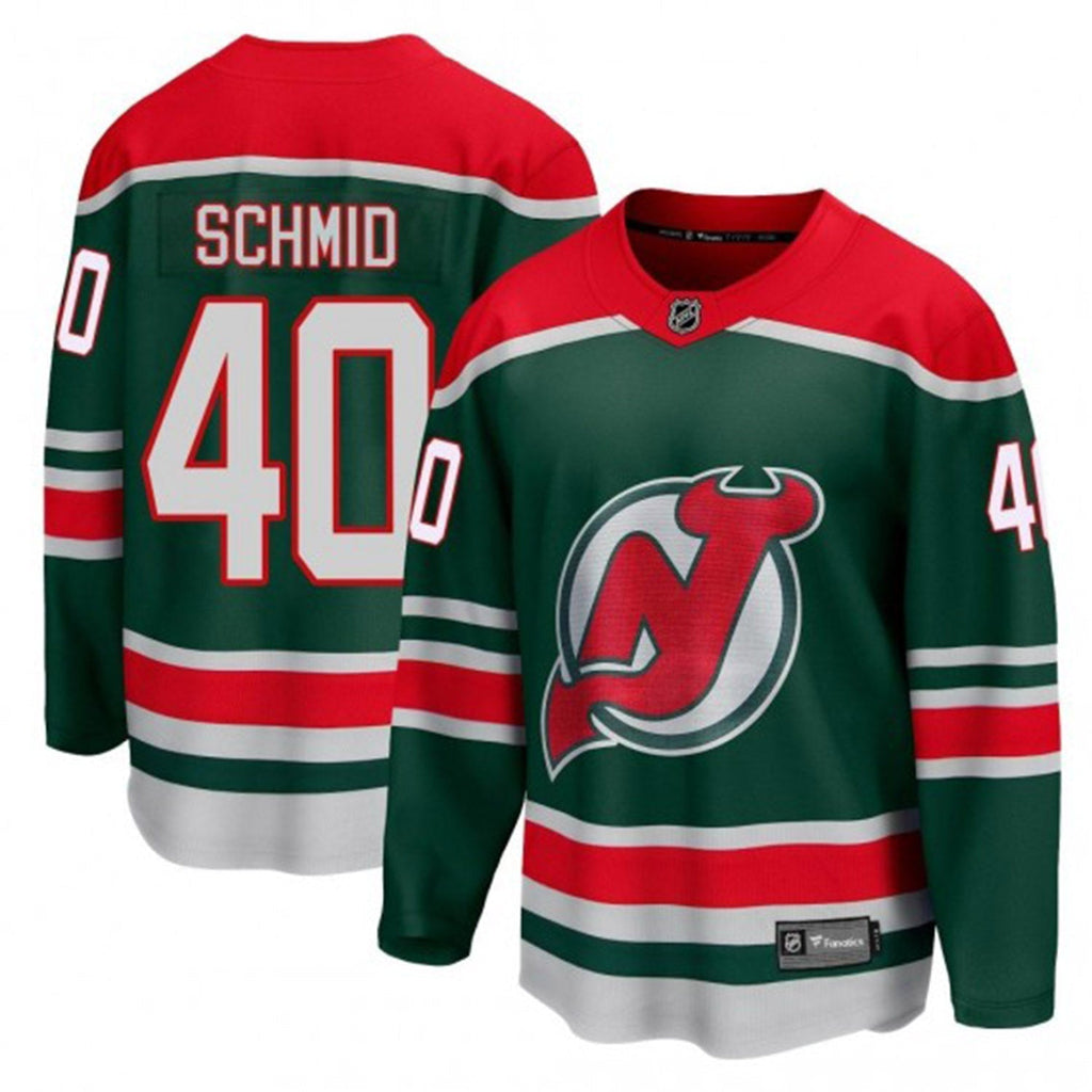 Akira Schmid New Jersey Devils 40 Jersey