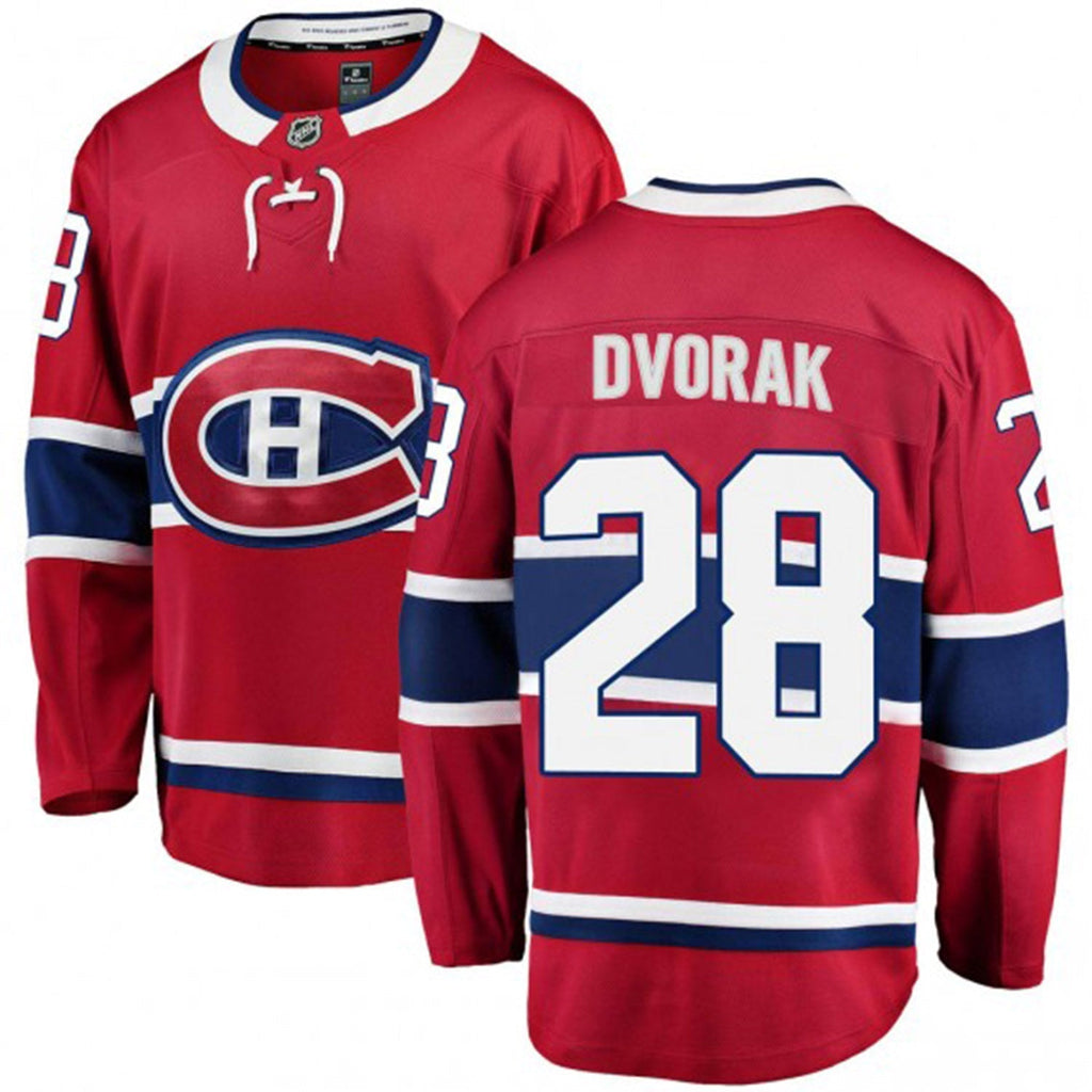 Christian Dvorak Montreal Canadiens 28 Jersey