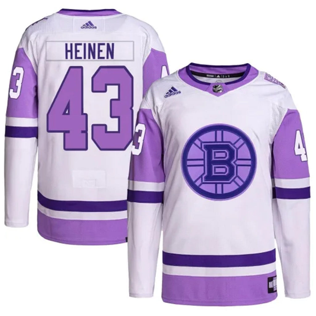 Danton Heinen Boston Bruins 43 Jersey