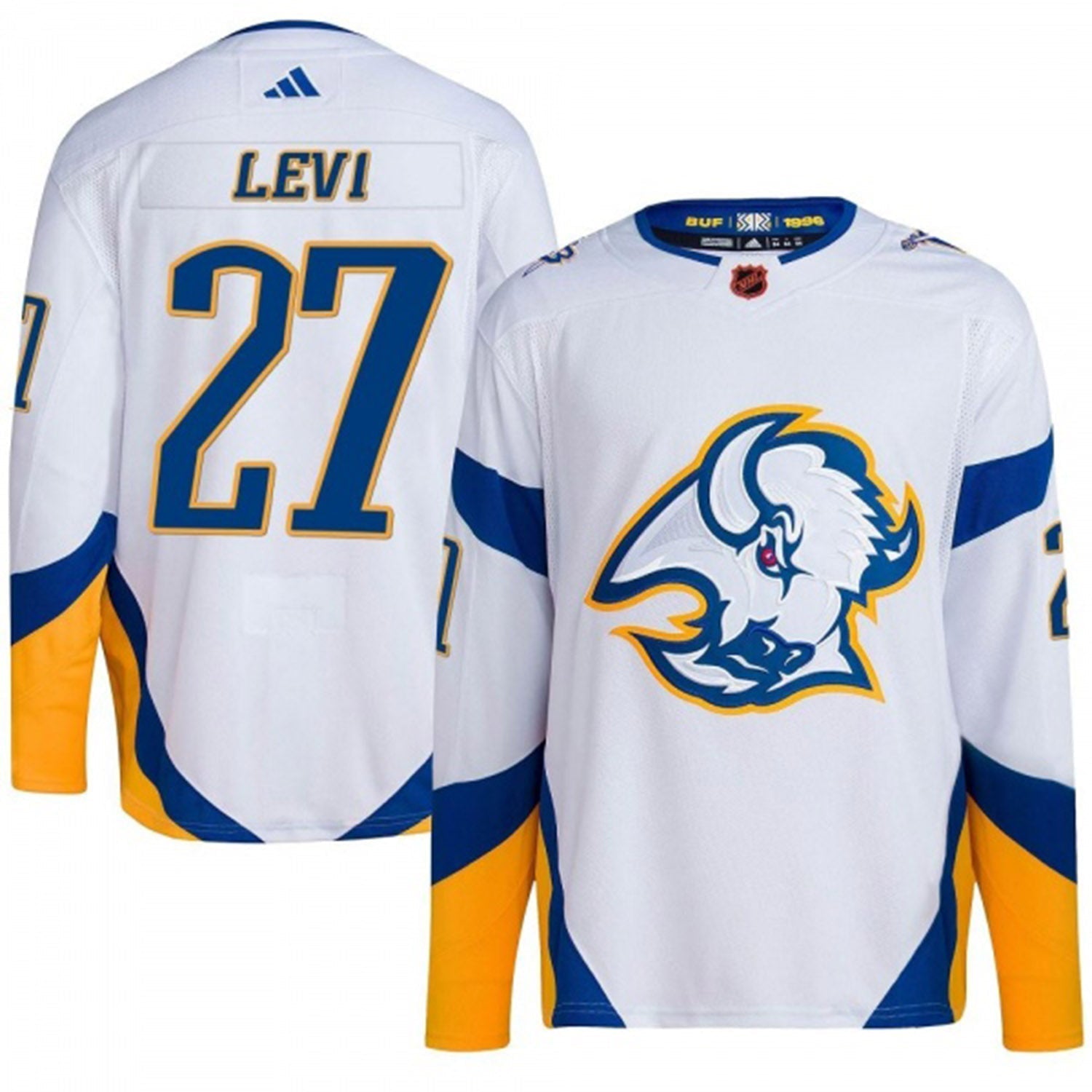 Devon Levi Buffalo Sabres 27 Jersey