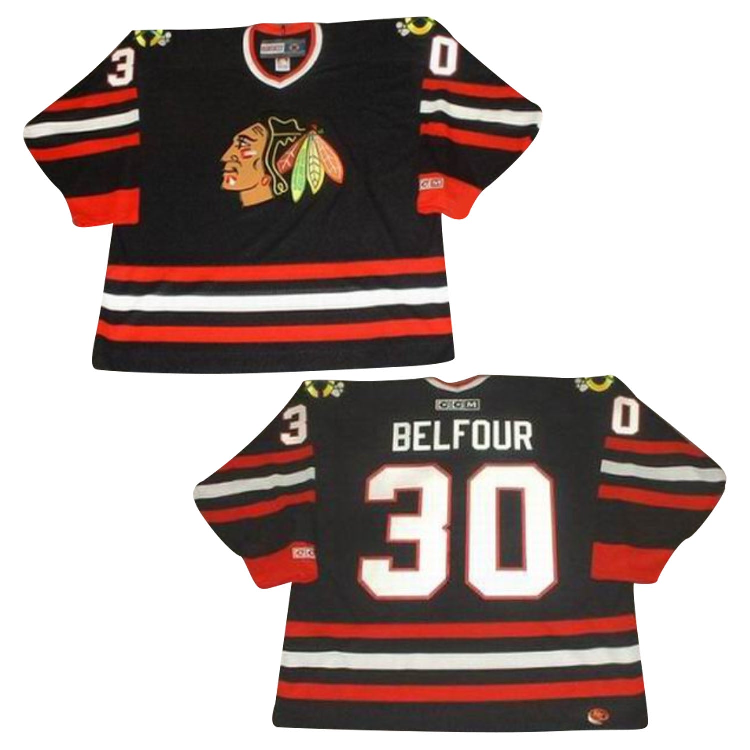 Ed Belfour Chicago Blackhawks 30 Jersey