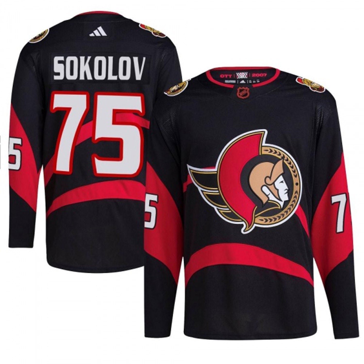 Egor Sokolov Chicago Blackhawks 75 Jersey