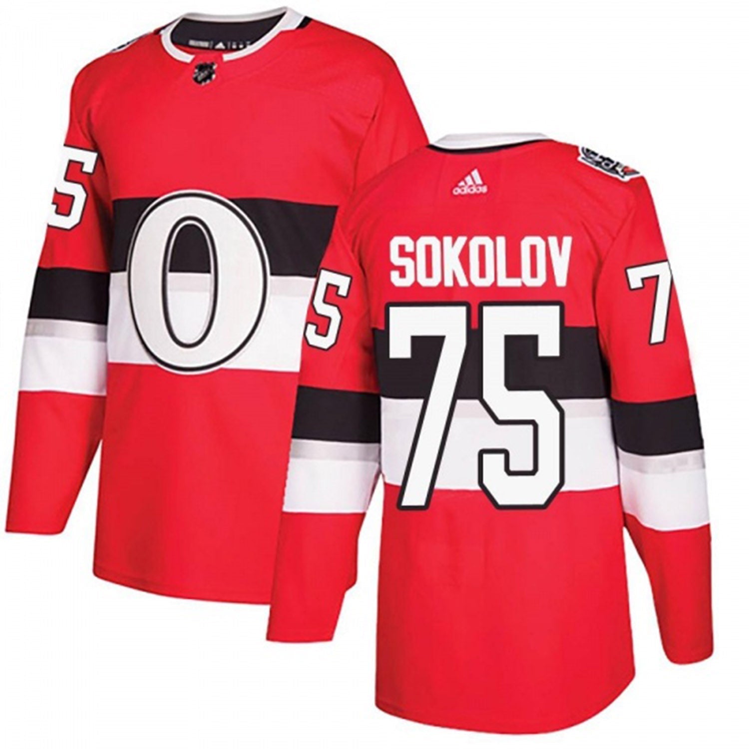 Egor Sokolov Chicago Blackhawks 75 Jersey