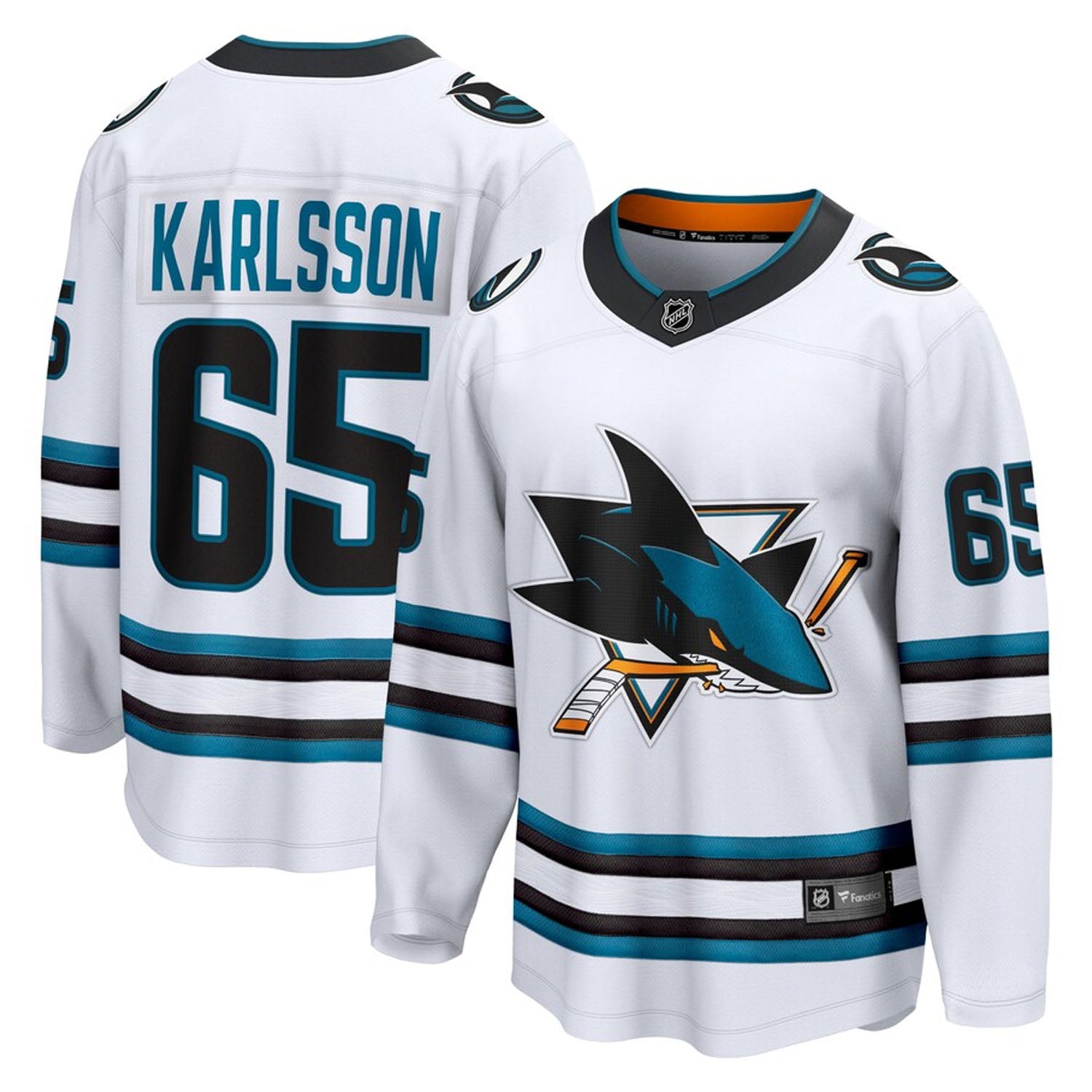 Erik Karlsson San Jose Sharks 65 Jersey