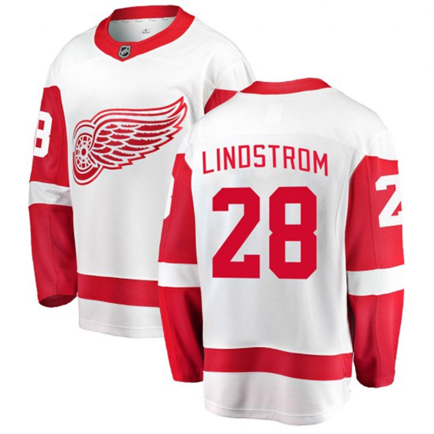Gustav Lindstrom Detroit Red Wings 28 Jersey