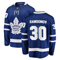 Ilya Samsonov Toronto Maple Leafs 30 Jersey
