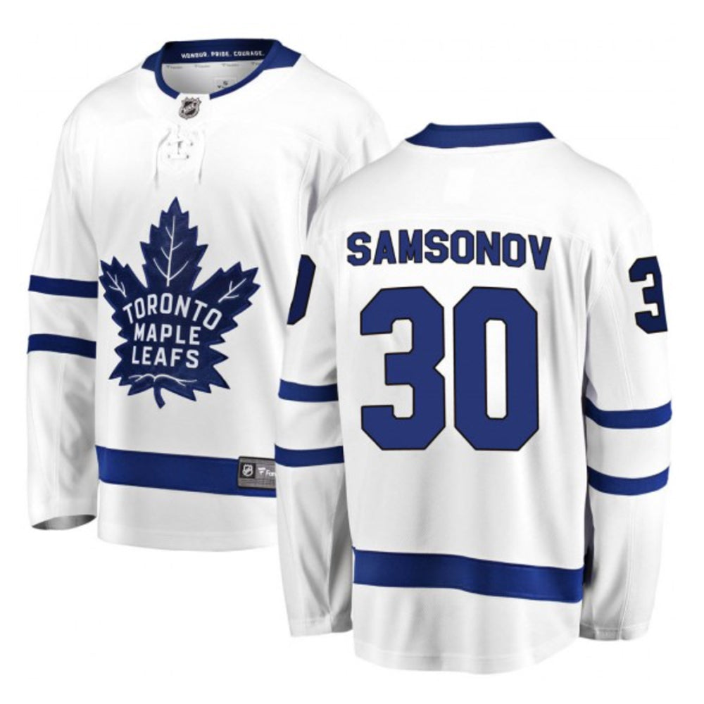 Ilya Samsonov Toronto Maple Leafs 30 Jersey