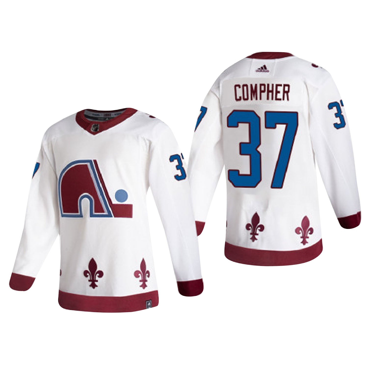 J.T. Compher Colorado Avalanche 37 Jersey