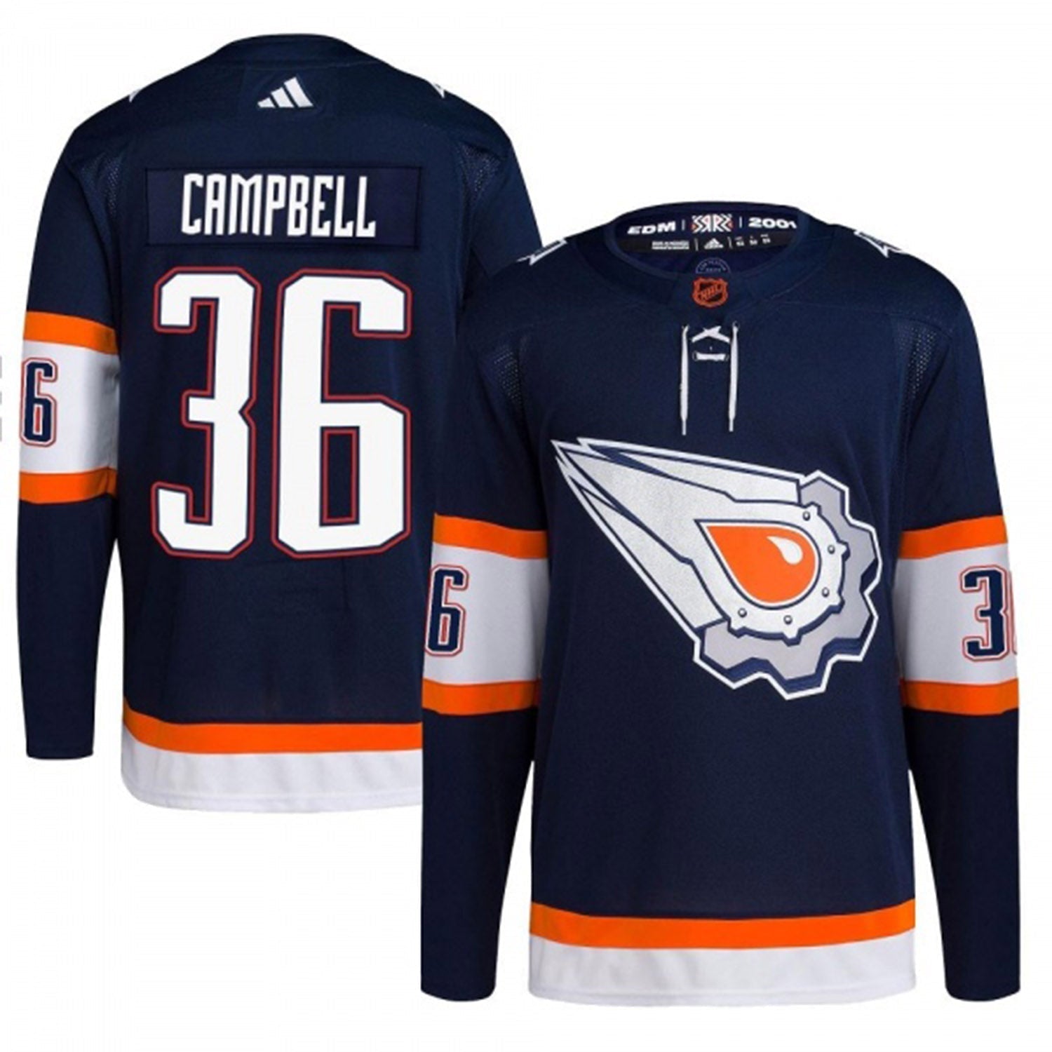 Jack Campbell Edmonton Oilers 36 Jersey