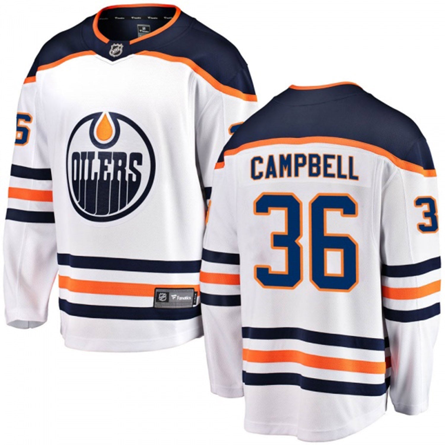 Jack Campbell Edmonton Oilers 36 Jersey