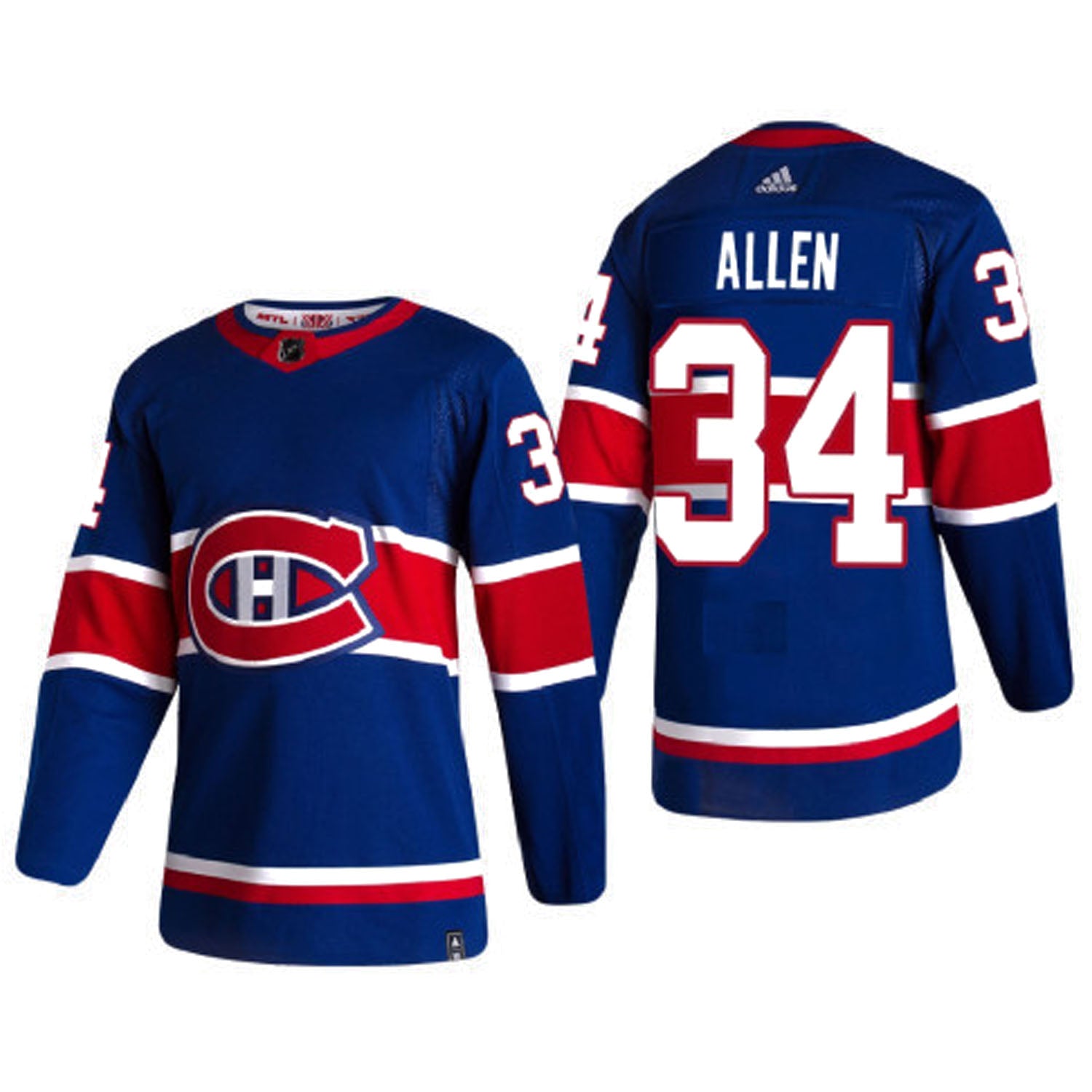 Jake Allen Montreal Canadiens 34 Jersey