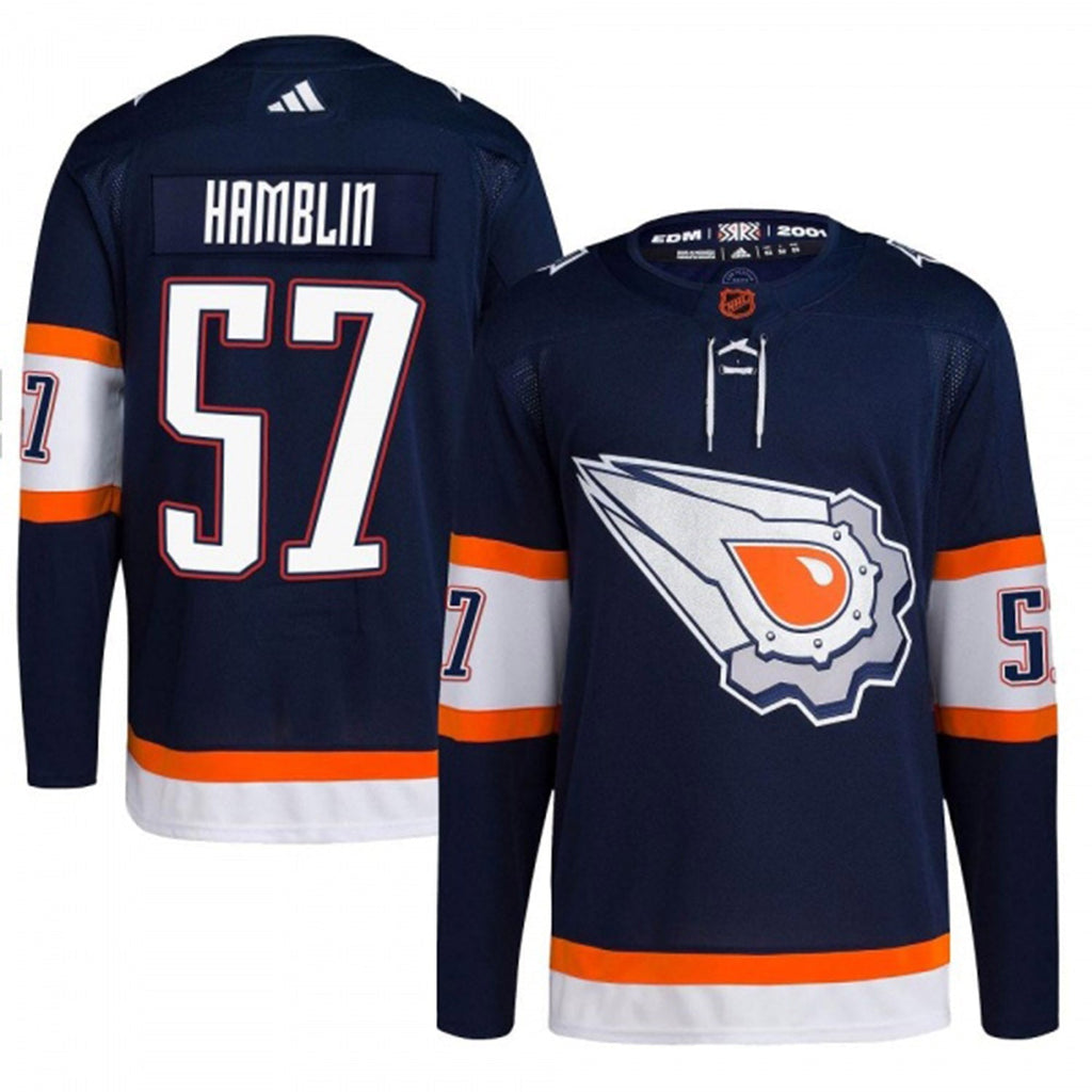 James Hamblin Edmonton Oilers 57 Jersey