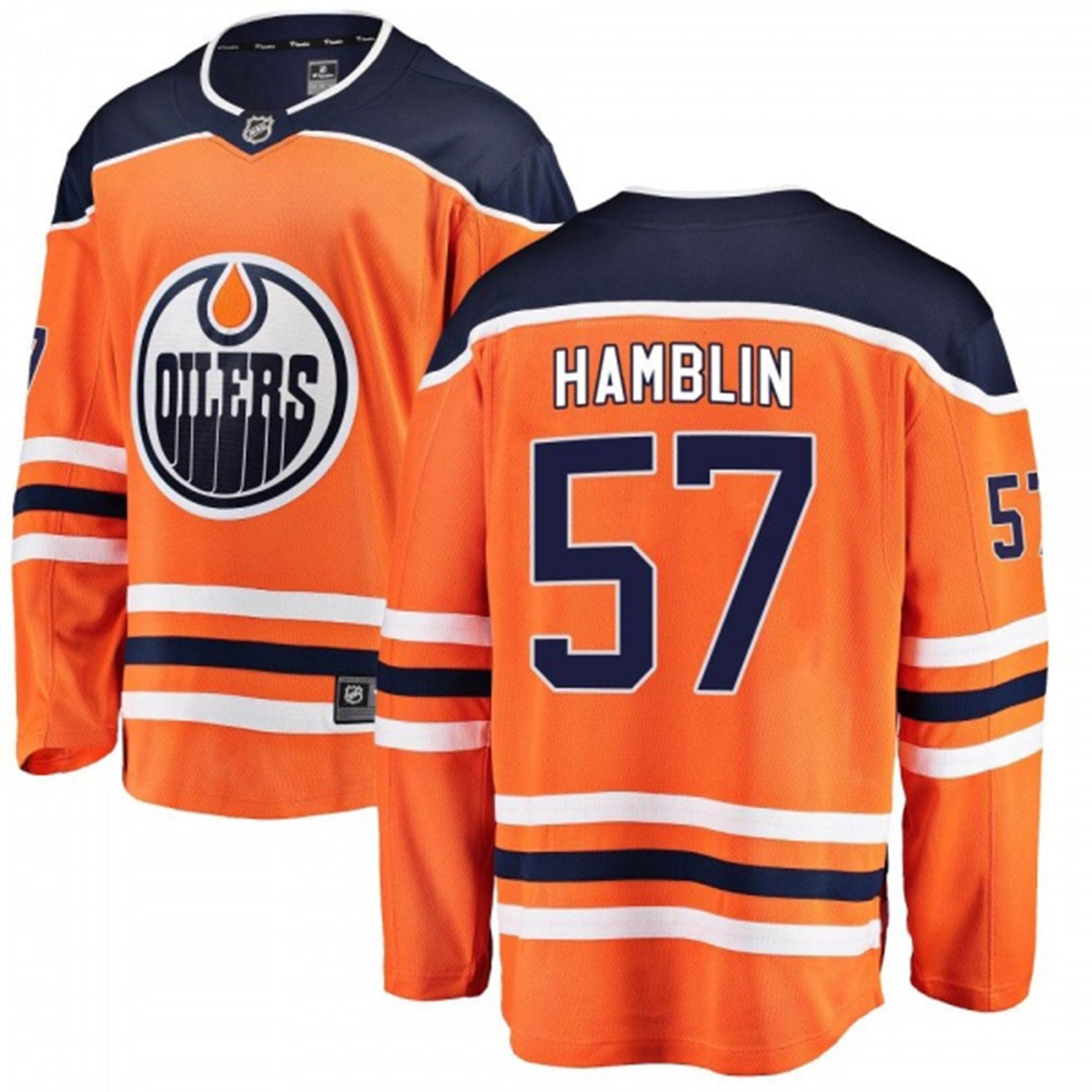 James Hamblin Edmonton Oilers 57 Jersey