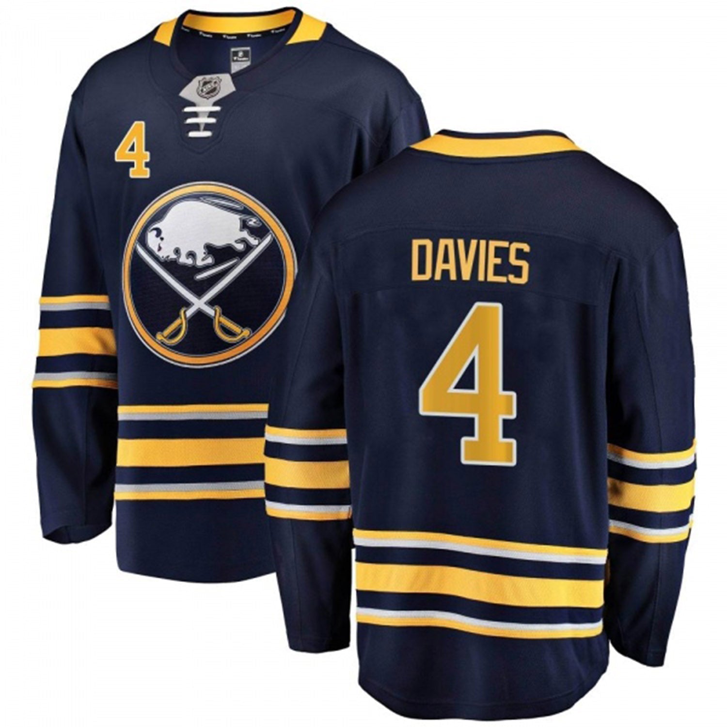 Jeremy Davies Buffalo Sabres 4 Jersey