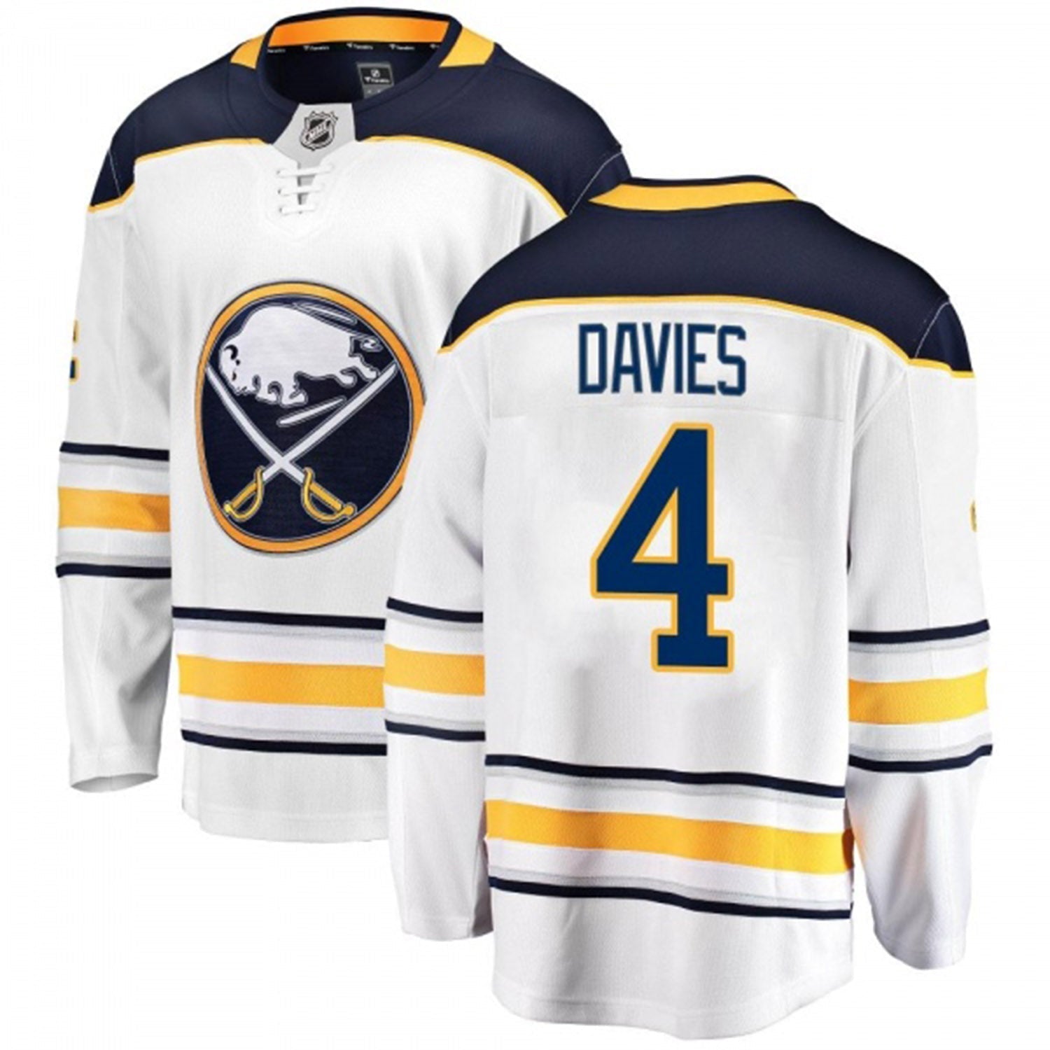 Jeremy Davies Buffalo Sabres 4 Jersey