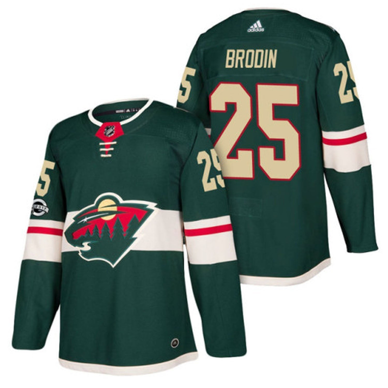 Jonas Brodin Minnesota Wild 25 Jersey