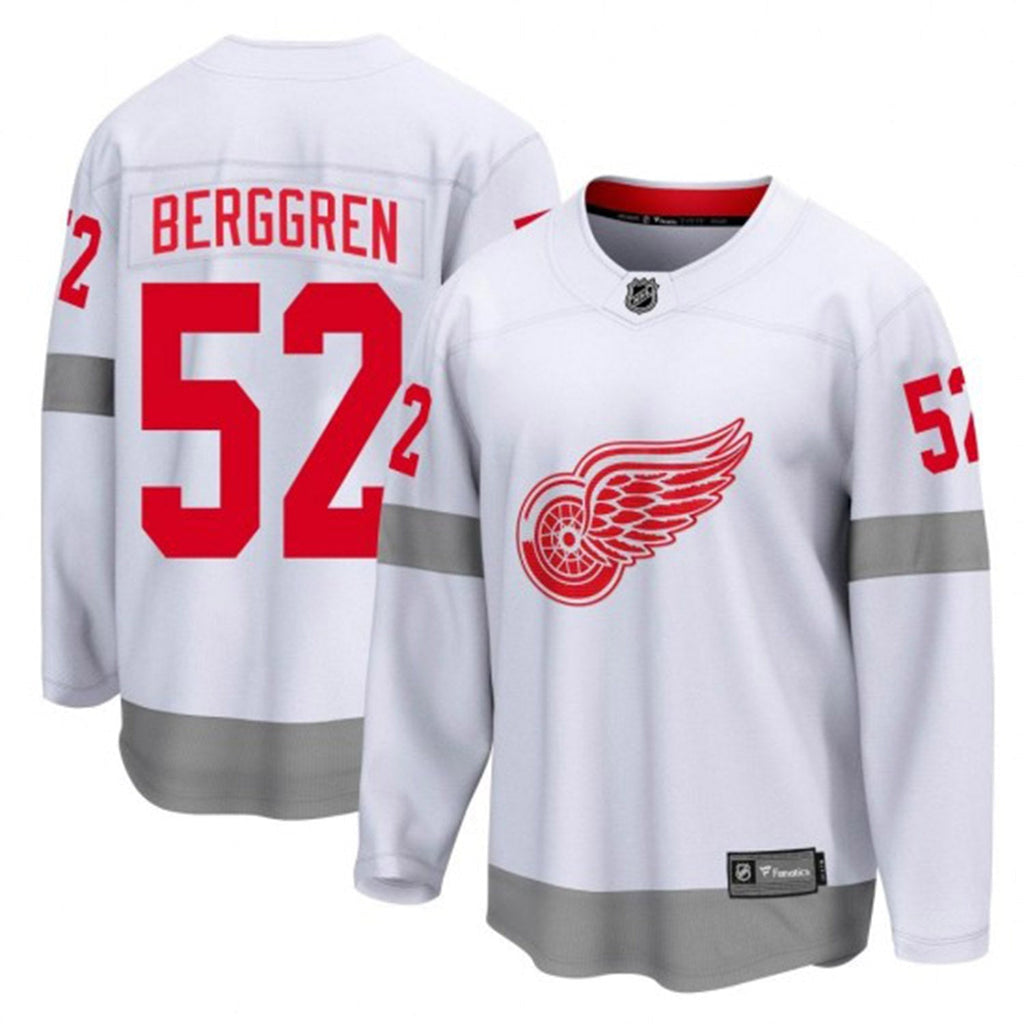 Jonatan Berggren Detroit Red Wings 52 Jersey