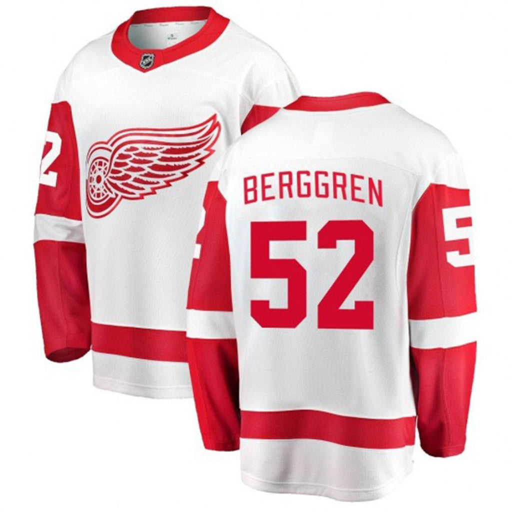 Jonatan Berggren Detroit Red Wings 52 Jersey