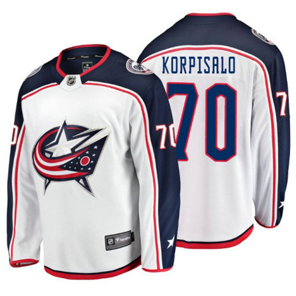 Joonas Korpisalo Columbus Blue Jackets 70 Jersey