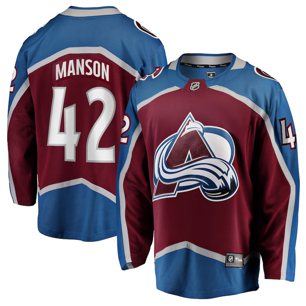 Josh Manson Colorado Avalanche 42 Jersey