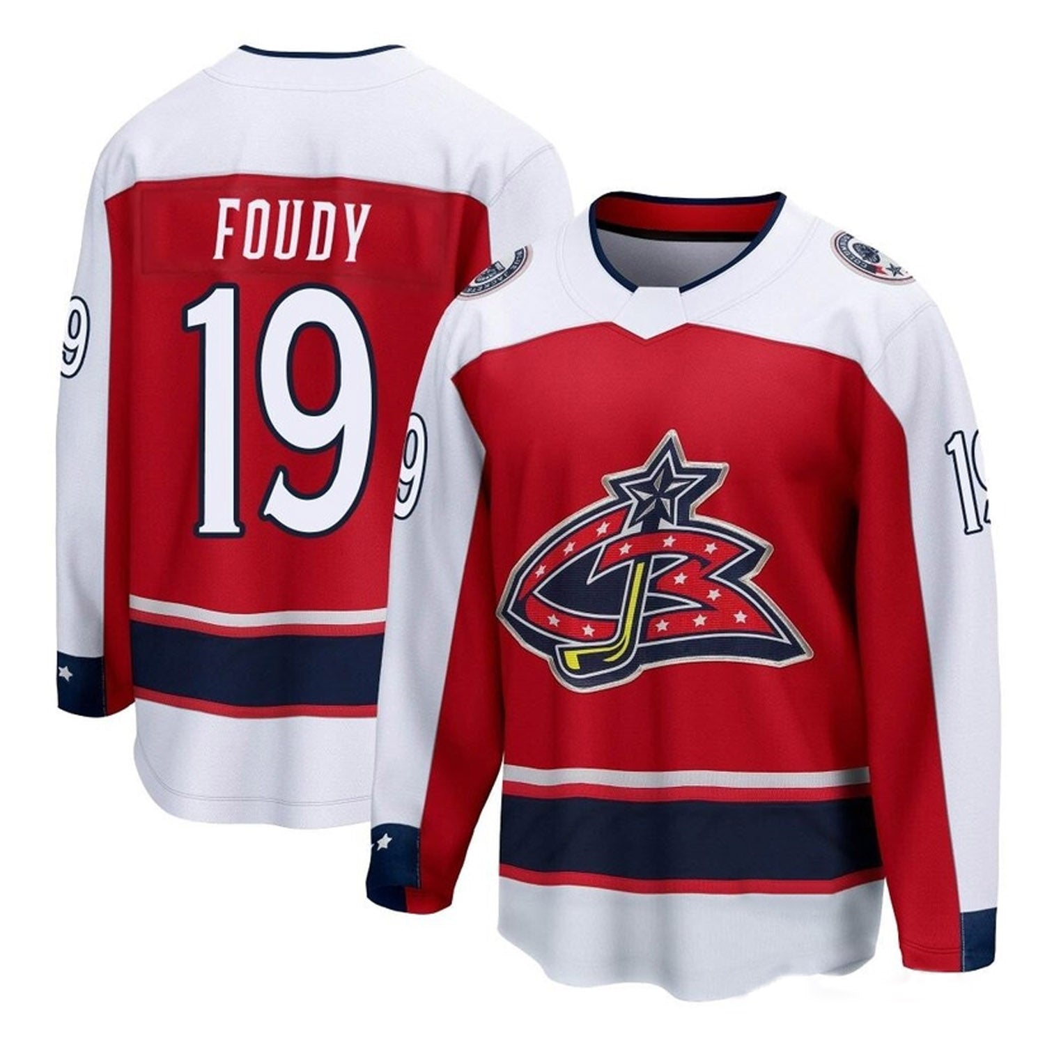 Liam Foudy Columbus Blue Jackets 19 Jersey