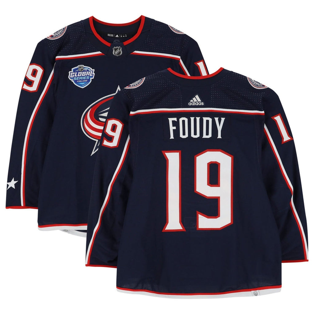 Liam Foudy Columbus Blue Jackets 19 Jersey