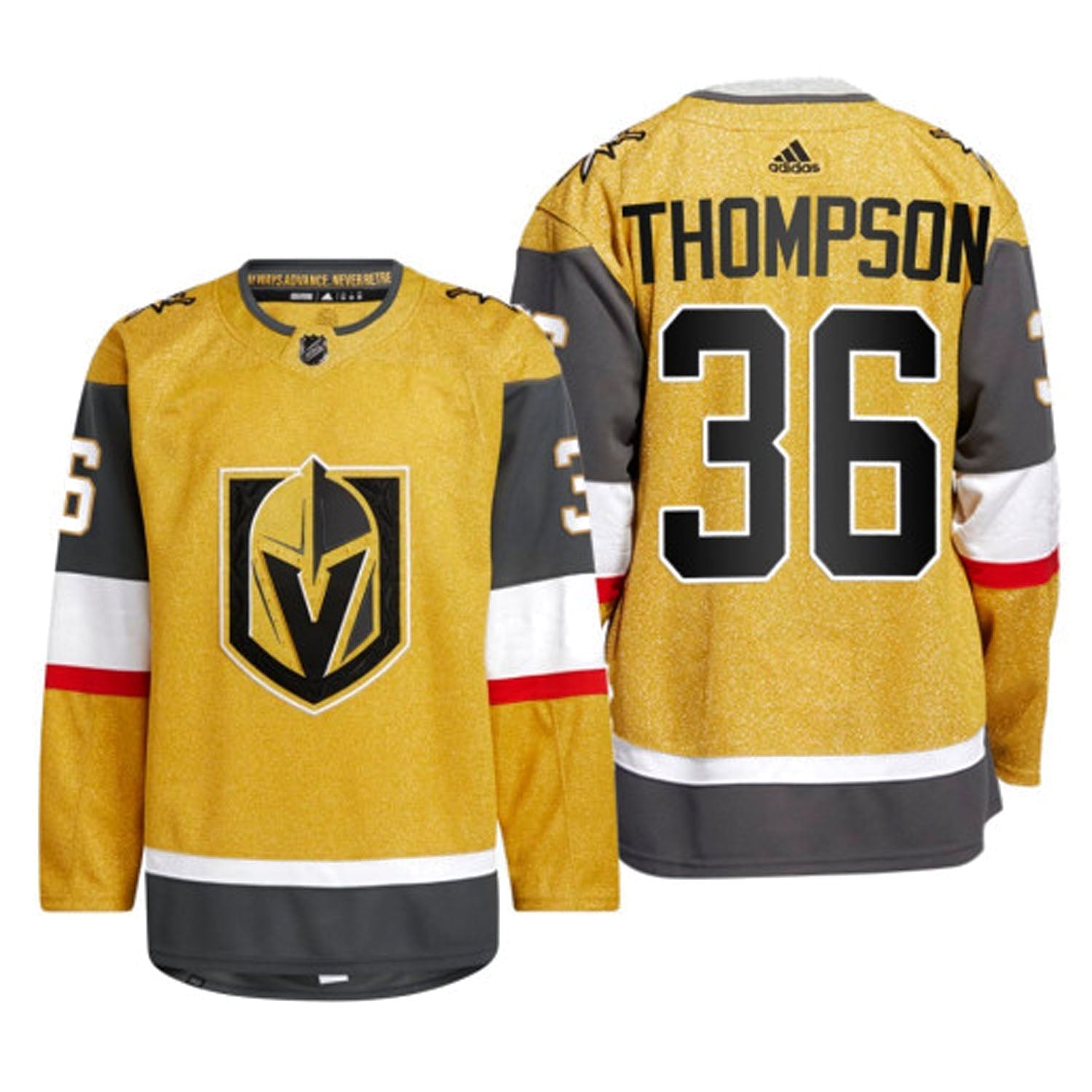 Logan Thompson Vegas Golden Knights 36 Jersey