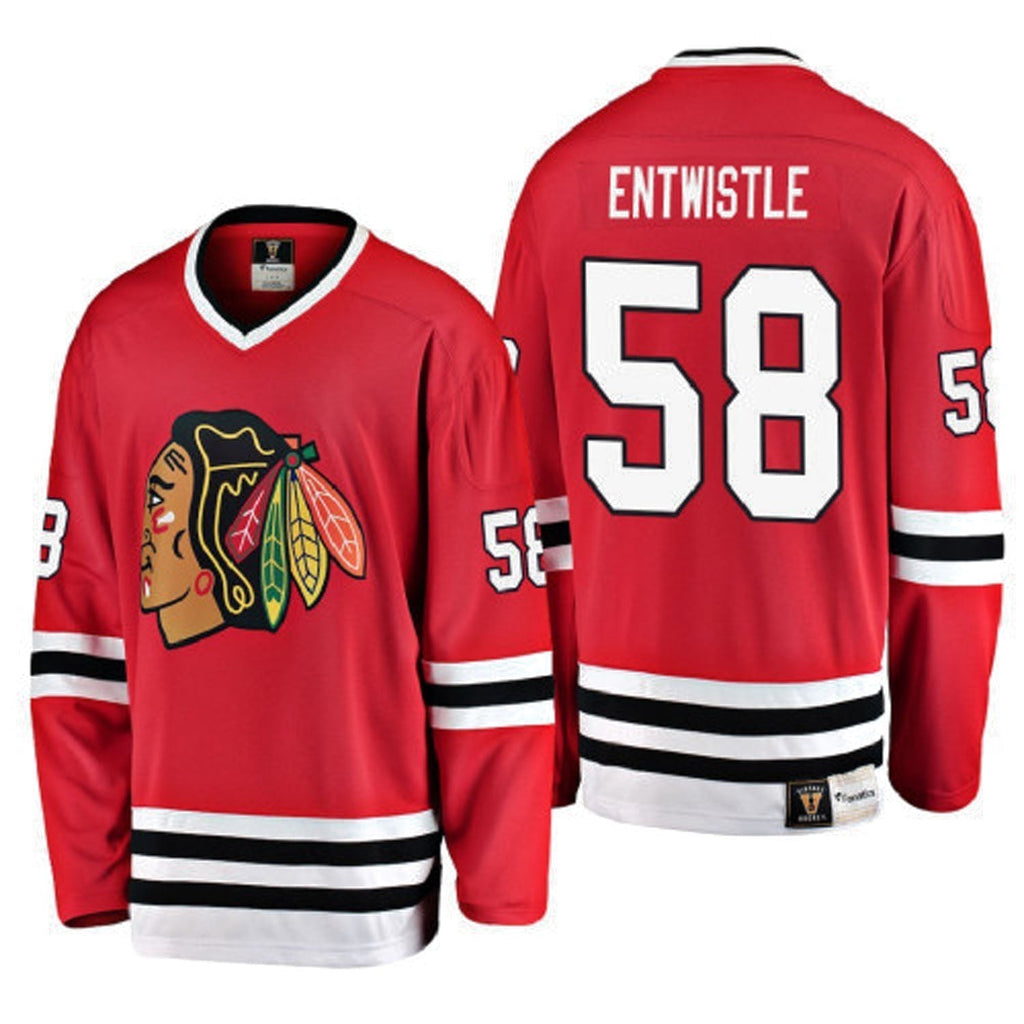 MacKenzie Entwistle Chicago Blackhawks 58 Jersey