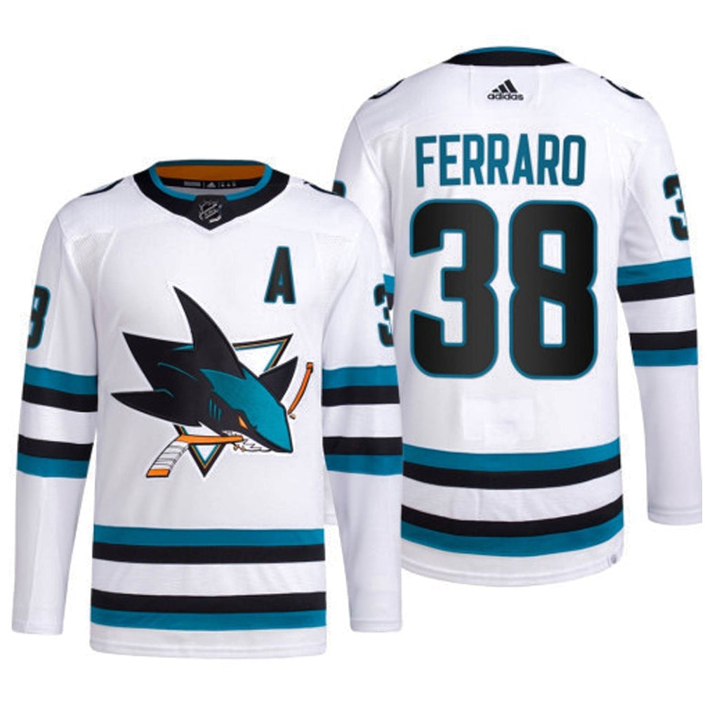 Mario Ferraro San Jose Shark 38 Jersey