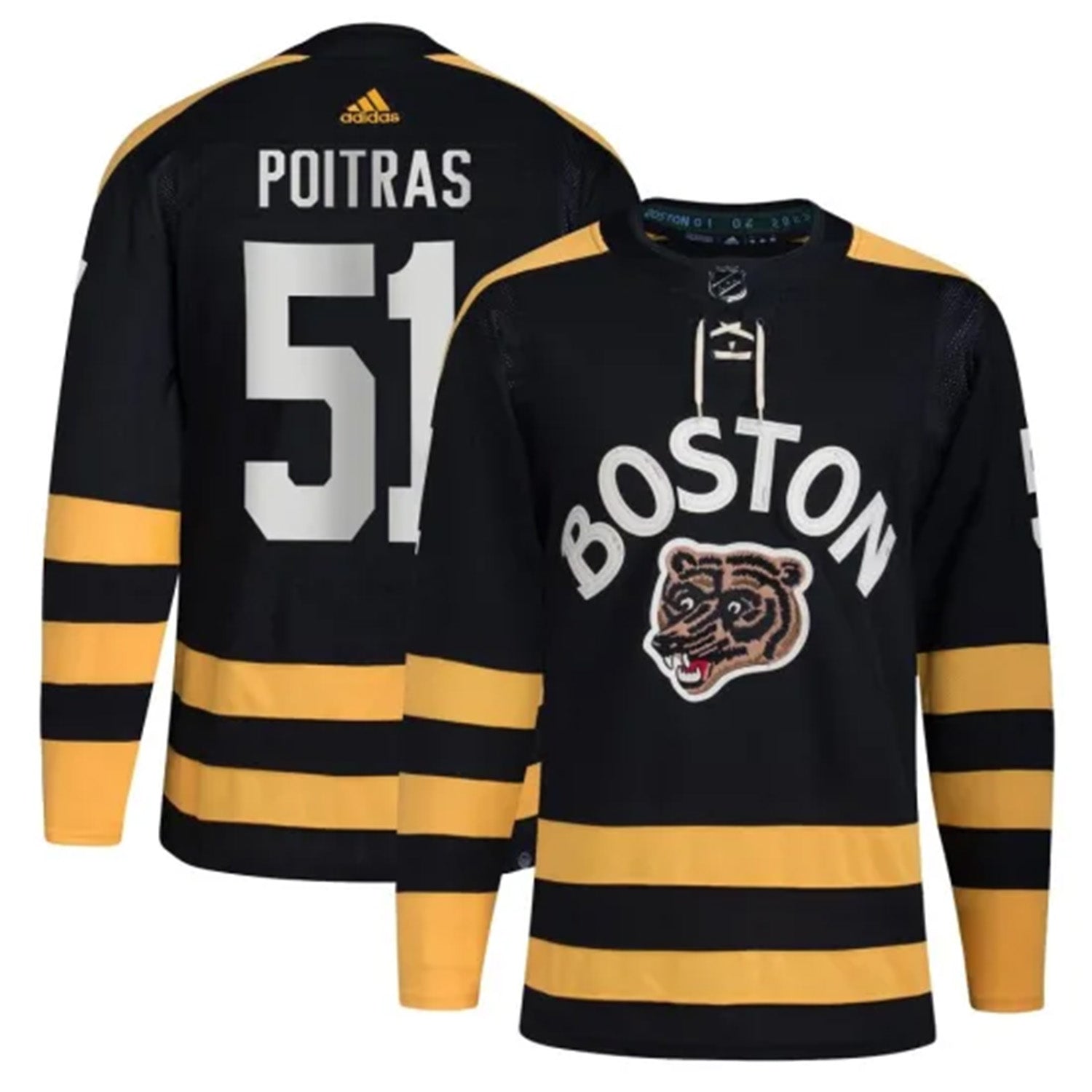 Matthew Poitras Bostin Bruins 51 Jersey