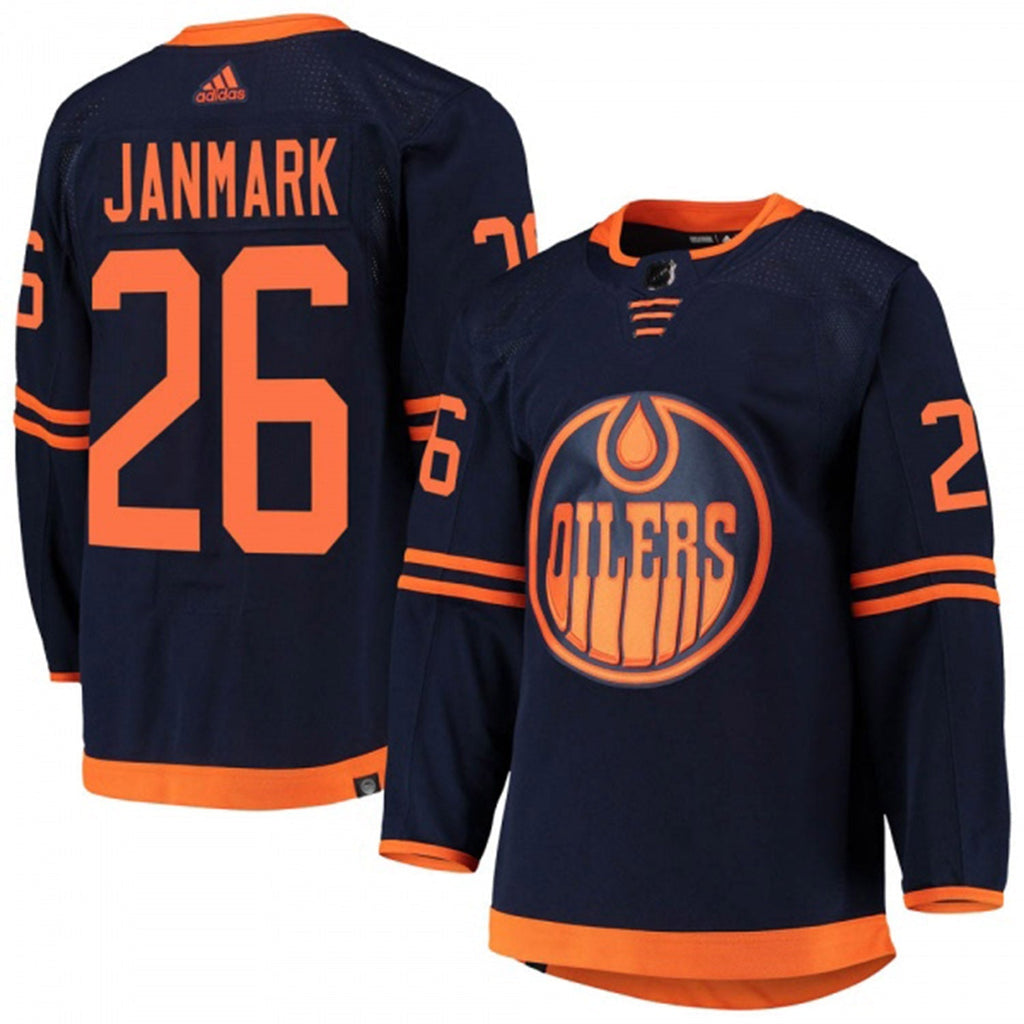 Mattias Janmark Edmonton Oilers 26 Jersey