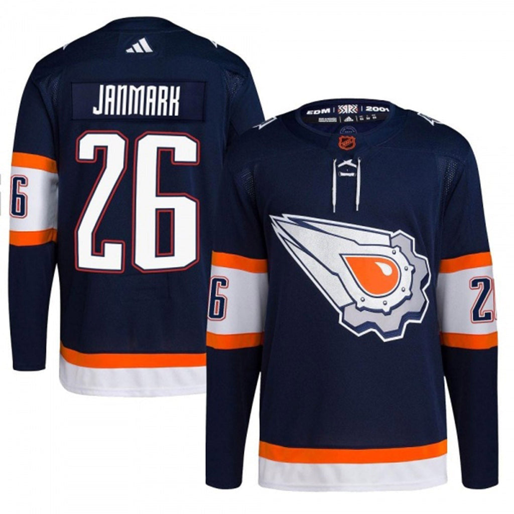 Mattias Janmark Edmonton Oilers 26 Jersey