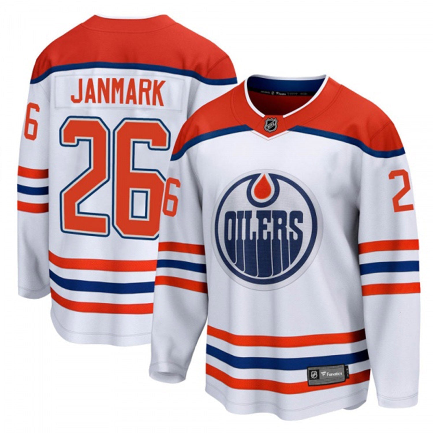 Mattias Janmark Edmonton Oilers 26 Jersey