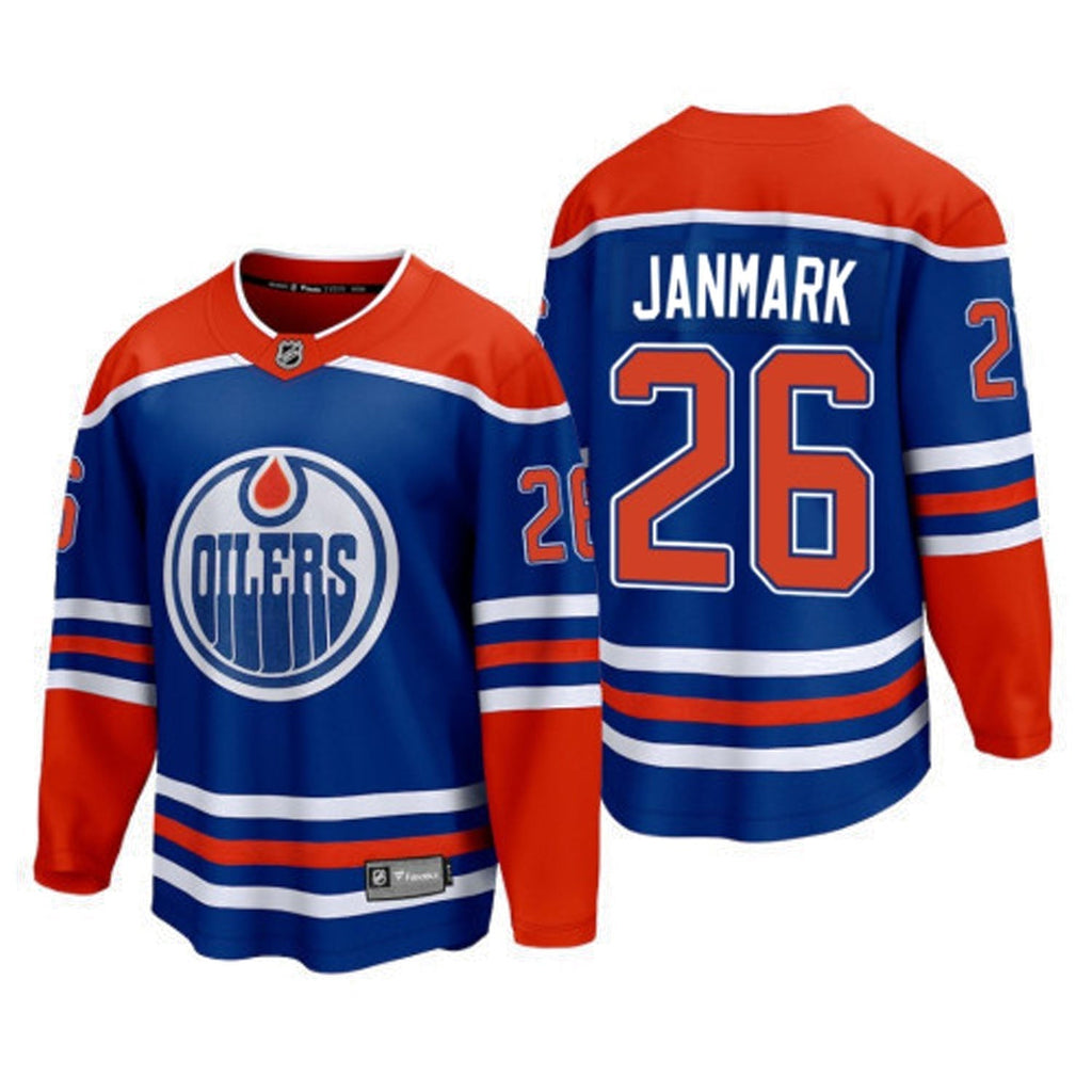 Mattias Janmark Edmonton Oilers 26 Jersey
