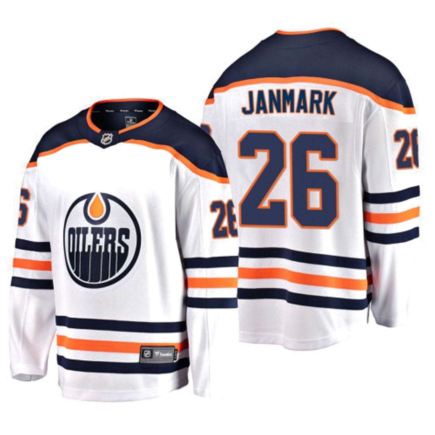Mattias Janmark Edmonton Oilers 26 Jersey