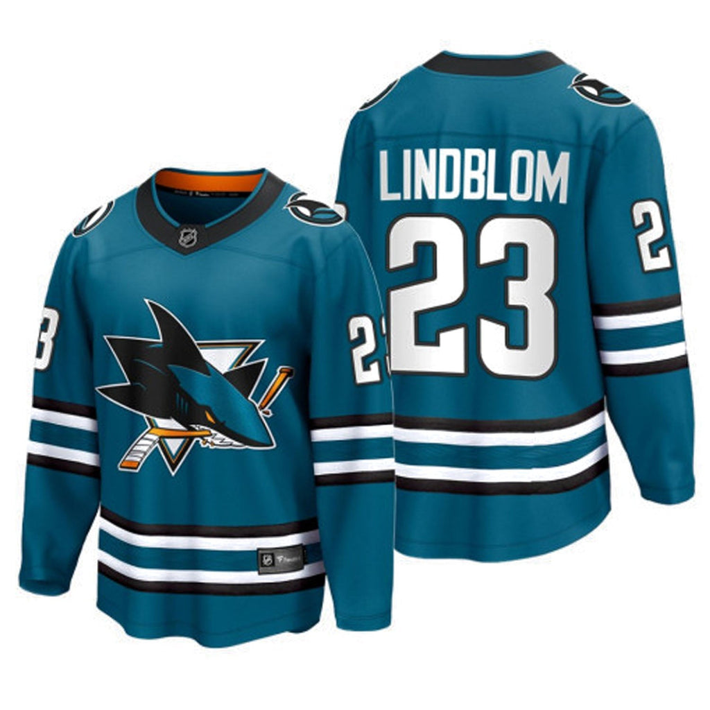 Oskar Lindblom San Jose Sharks 23 Jersey