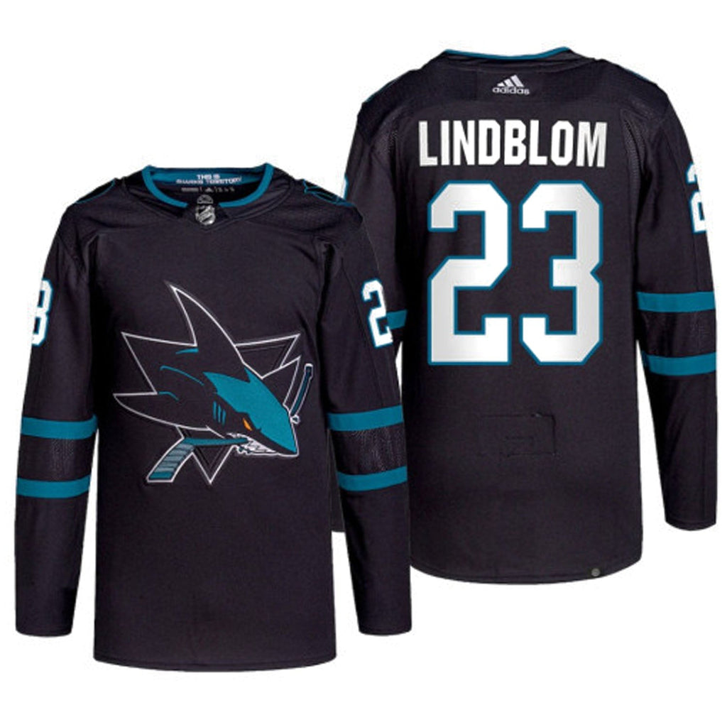 Oskar Lindblom San Jose Sharks 23 Jersey