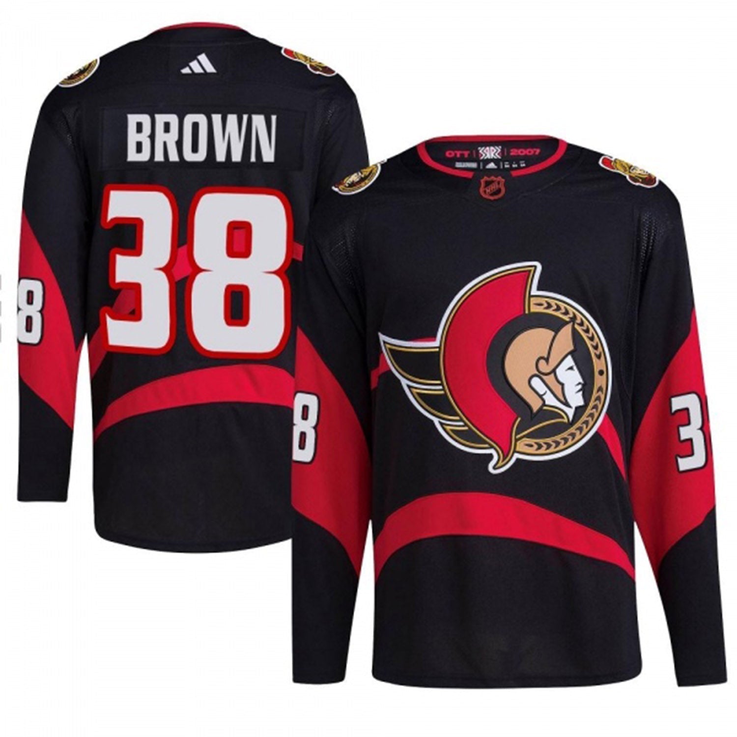 Patrick Brown Ottawa Senators 38 Jersey