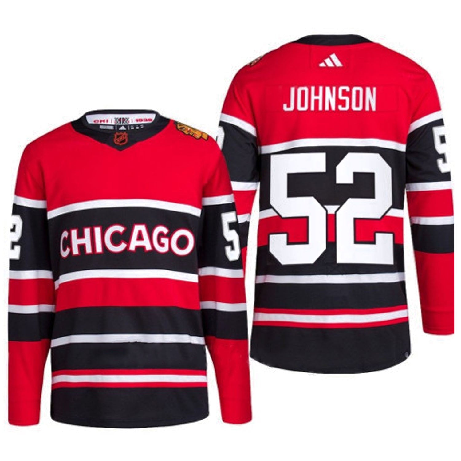 Reese Johnson Chicago Blackhawks 52 Jersey